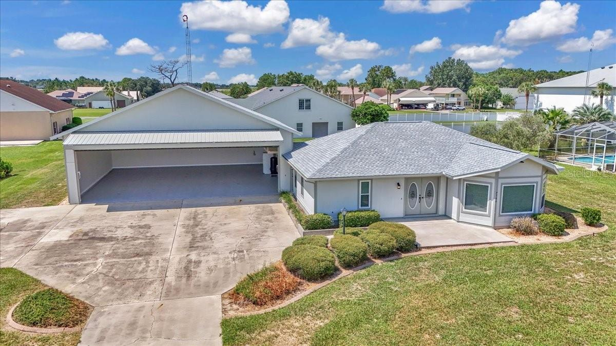 Home with Private Hangar For Sale at Leeword Air Ranch in Ocala, FL